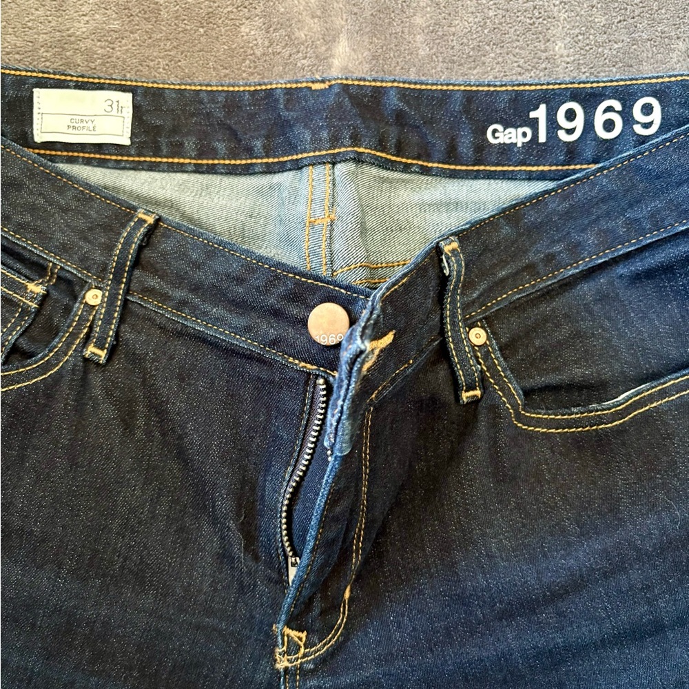 Curvy Profile Bootcut Dark Denim Jeans